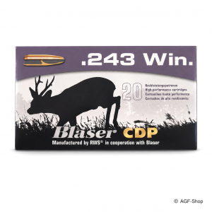 Blaser .243 Win. CDP Büchsenmunition 6,5 g 100 gr mit 20 Patronen