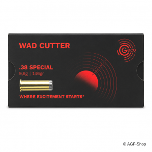 GECO .38 Special WC Wadcutter 9,6 g 146 gr 50 Stück Revolvermunition