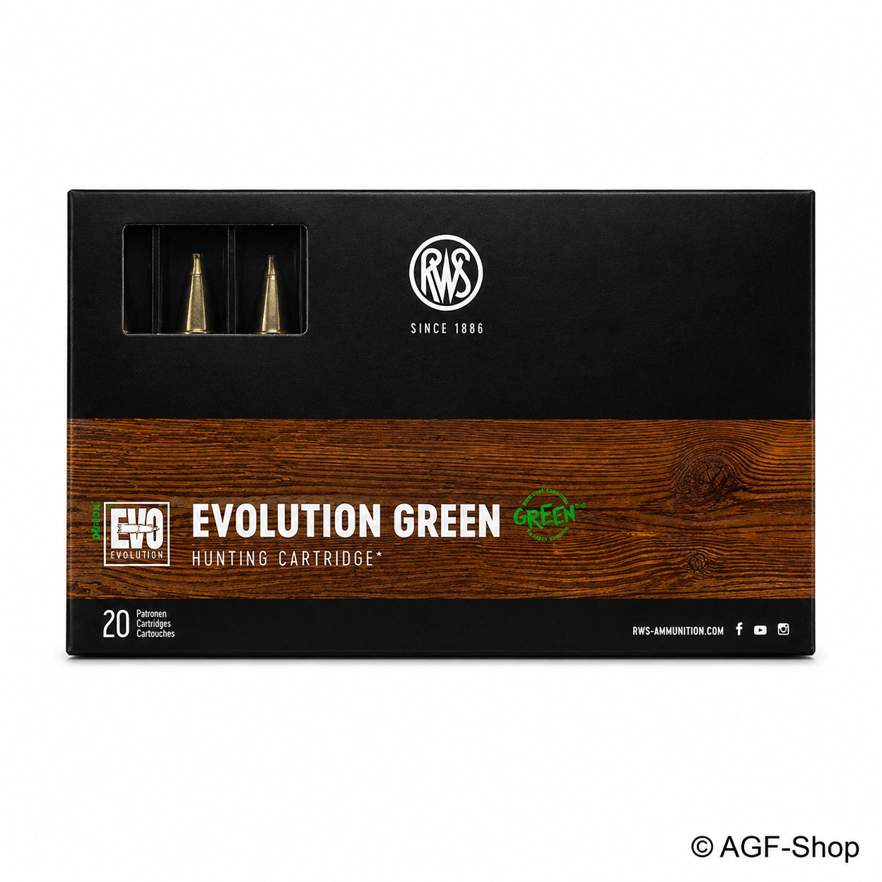 RWS Evolution Green bleifreie Jagdmunition, 20 Stück